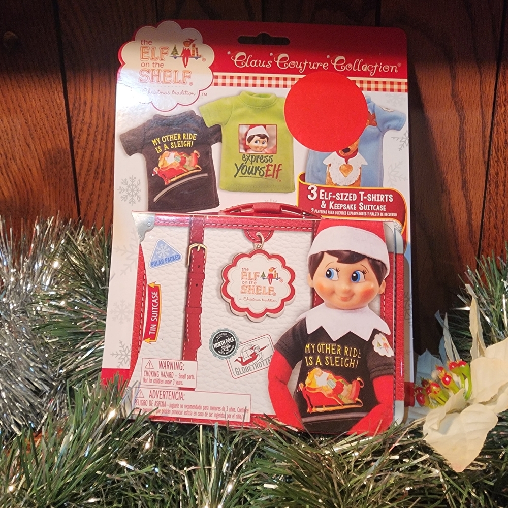 Elf on the Shelf (3)‎ Elf sized T Shirts and Keepsake Suitcase Creative Best Mom